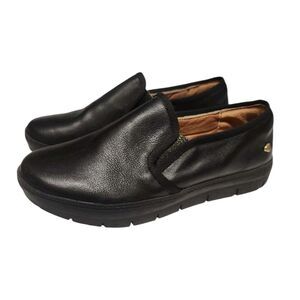 Nurse Mates Size 8M ADELA Black "Slip-Resistant Anti-Skid" Leather Shoes